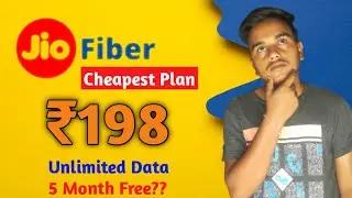 Jio Fiber 198 Plan Details Landline Calls, Unlimited Data || Jiofiber Backup Plan only 198/month