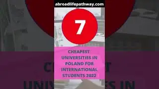 7 Cheapest Universities in Poland for International Students 2022 