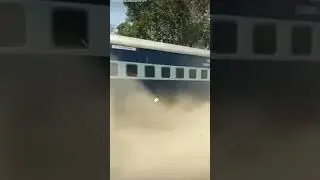 Heavy Dust Storm Created By Ranikhet Express , Indian Railways#shorts #train #viral #viralvideo