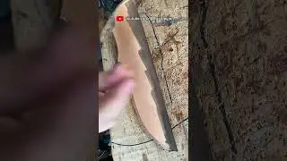 Making leather sheath for Hunting Knife