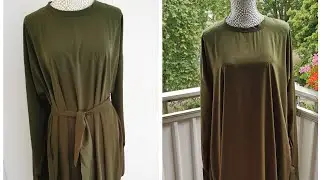 Мусельманские Платье Полуабайка на рукавах с завязками Мастер класс