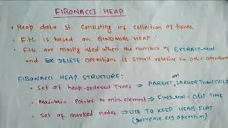 Fibonacci heap data structure | Fibonacci heap structure