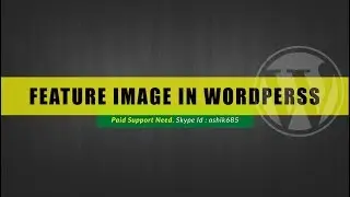 Play with feature image in wordperss