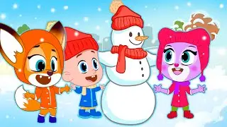Oh No, Playtime in snow ☃️ Fun Play More Funny Kids Stories Cartoon for Kids  By Lili and Max 🦊🐰
