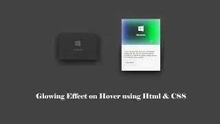 Glowing Effect on hover using Html and CSS | Hover Glowing Effect | Hover Effect @frontlinecoders8781