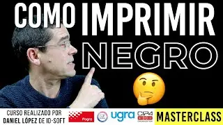 Como IMPRIMIR color NEGRO en #CMYK en 👉#Imprenta, Digital, Sublimación ✅ MASTERCLASS