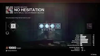 What To Do When Crafting the No Hesitation Auto Rifle in Destiny 2!