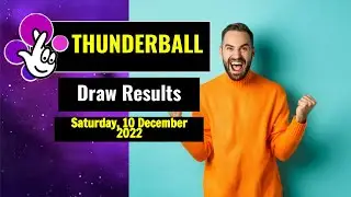 Thunderball draw results from Saturday, 10 December 2022