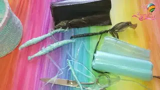 Пряжа из целлофановых пакетов.