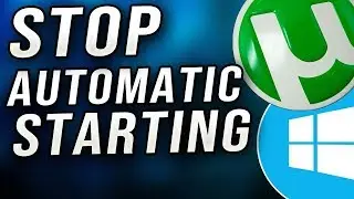 How to turn off utorrent auto start windows 10 || How to stop when utorrent start automatically