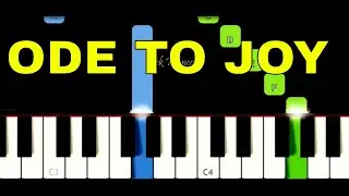 Ode To Joy  EASY Piano Tutorial - Beethoven