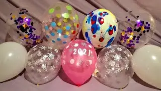 FUN 2021 WINTER BALLOONS POP!!