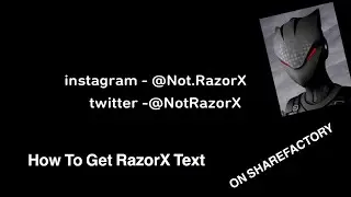 How To Get Razor X Text Font On ShareFactory IN 2020 #razorx #howto #fortnite #ad #season3 tutorial