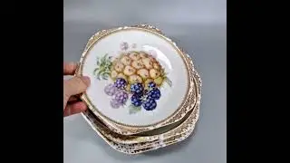 Антикварные десертные тарелки от Hermann Ohme Silesia #porzellan #антиквариат #искусство #homedecor