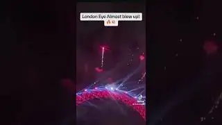 London Eye Almost Blew up from Celebration #londonfireworks #fireworks #2024 #newyear #newyear2024