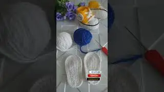 Пинетки крючком   #shorts #пинетки #вязание