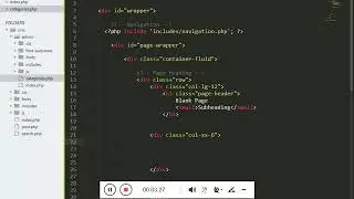 How to Create the admin category page part 1 | Complete CMS in php