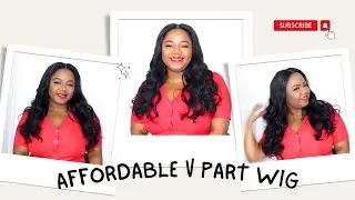 Best Choice For Natural Look!!! Affordable V-Part Wig Review ft Yolissa Hair