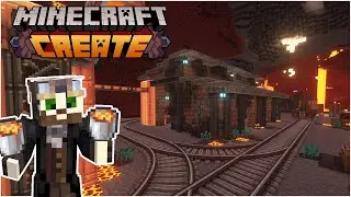 I built a LAVA FACTORY in Minecraft Create Mod!