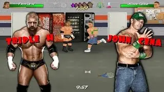 WR2D MOD - Triple H VS John Cena (backstage)