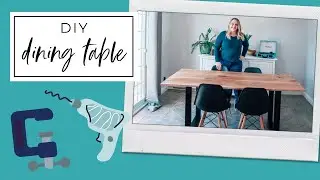 I built a dining room table | modern beginner diy harvest table project | dougie home improvement