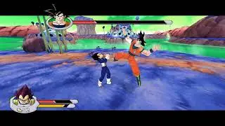 Dragon Ball Z: Sagas - Vegeta vs Ginyu as Goku - Nintendo Wii Emulator