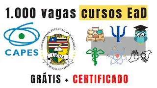 CURSOS ONLINE GRATUITOS COM CERTIFICADO GRÁTIS - 1000 VAGAS