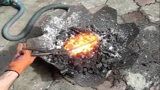 Ковка ножа из клапана.Закалка своими руками в домашних условиях