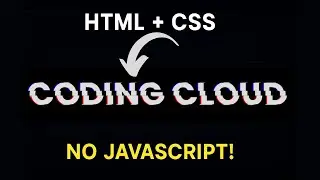 Text Glitch Effect Using HTML & CSS | Cool Website Animation Tutorial