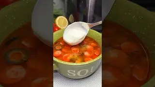 Быстрая солянка в мультиварке.⠀Полное описание в комментариях 📎 #рецепты #видеорецепты #готовим