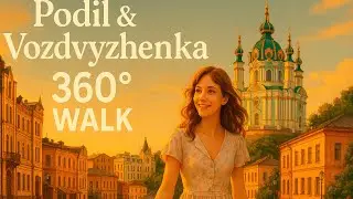 Insta360 X4  Прогулка по Подолу в Киеве — 360° атмосфера старого города