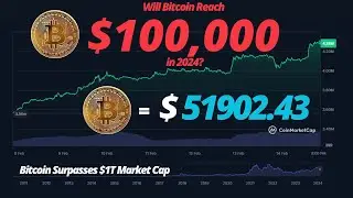 Will Bitcoin Reach $100,000 in 2024? | bitcoin price hits over $51000 | #bitcoin Surpasses $1T