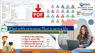 what is file extension | how to save a file in a different format | how to change file extensions