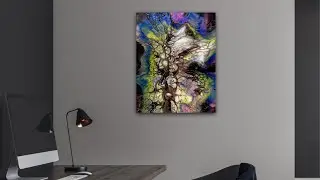 #238 Some BOLD Colors in this Hide & Reveal Fluid Acrylic Bloom Technique by @WinterStromArt