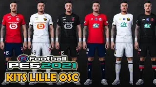 PES 2021 new leaked kits Lille OSC 2022 smoke patch 21.4.5