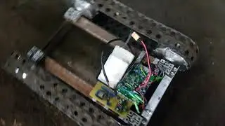 Гусиничный робот из гироскутера.