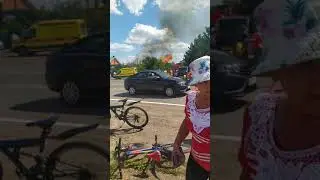 Арск. Станция.Пожар.