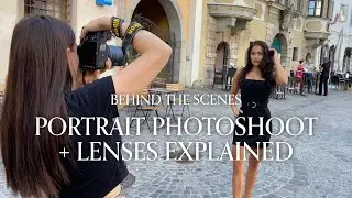 Outdoor Portrait Photoshoot Behind The Scenes + Lens Comparison (35mm, 50mm, 105mm, 150mm)