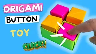 Origami Button  Easy ~ POP IT Fidget Toy Crafts ~ No Glue, No Tape