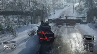 snow runner game play in CHEVY ck 1500 truck  to get the high range gearbox