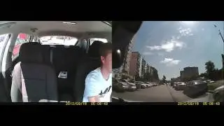 Видеорегистратор BlackBox SK-325 GPS. Демонстрация работы.
