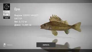 Fishing Planet-ЁРШ на озере  ЗАНДЕР БАГГЕР