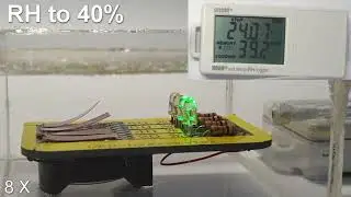 Humidity bimorph actuator - LED lighting hygrometer