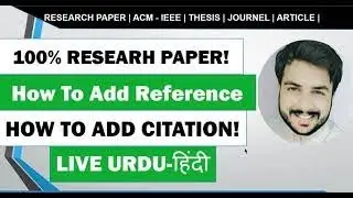How to add references and cite them Using Jabref reference manger in Hindi 2022 | MS WORD AND JABREF