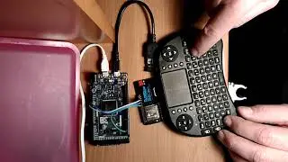 Oled and wireless USB keyboard for ESP32 MicroPython REPL, via Arduino Due