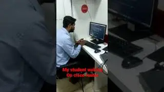 My student taking Cisco IOS backup live