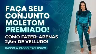 ✅️ DIY Como fazer Conjunto Moletom_Costura passo a passo para iniciantes Gisleide Novelo