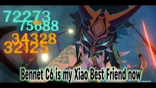 Turned my Xiao into pyro, with xiangling bennett c6