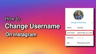 How to Change your Instagram Username