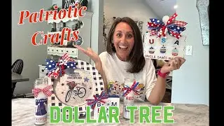 ✨PATRIOTIC CRAFTS✨ Dollar Tree DIY’s ❤️🤍💙